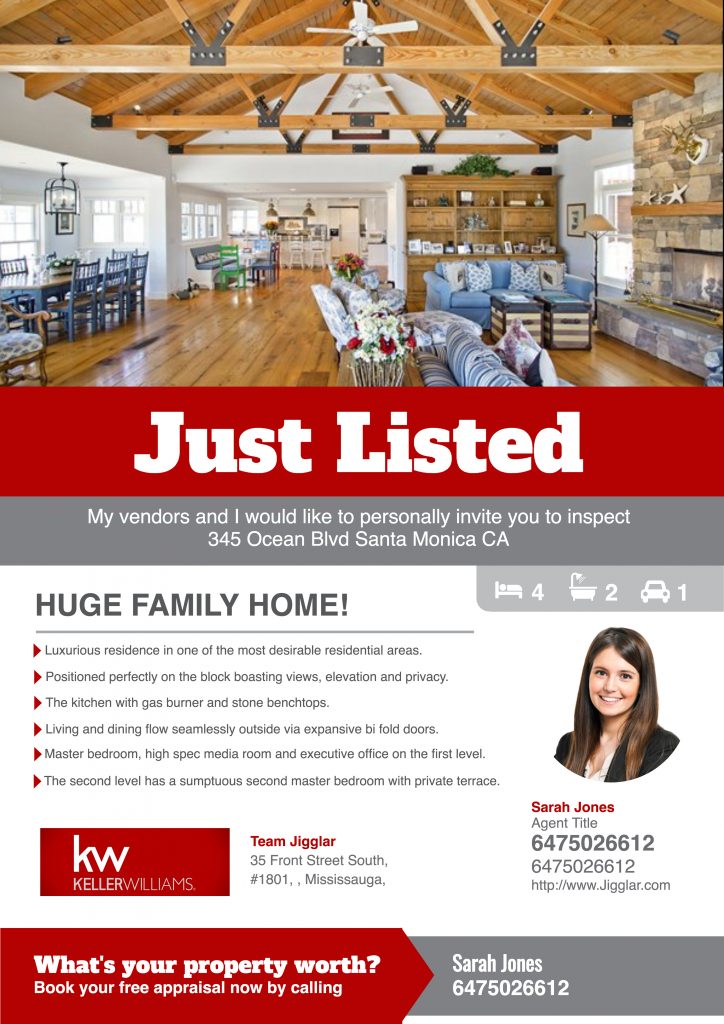 Just listed flyers are great for new agents