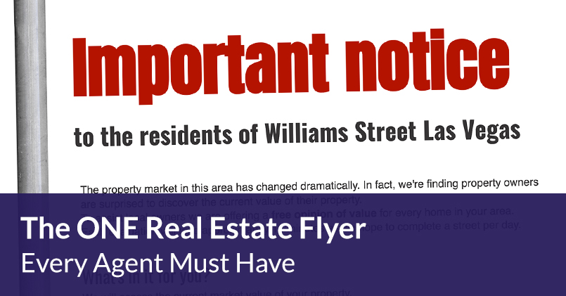 Read more about the article The ONE Real Estate Flyer Every Agent Must Have