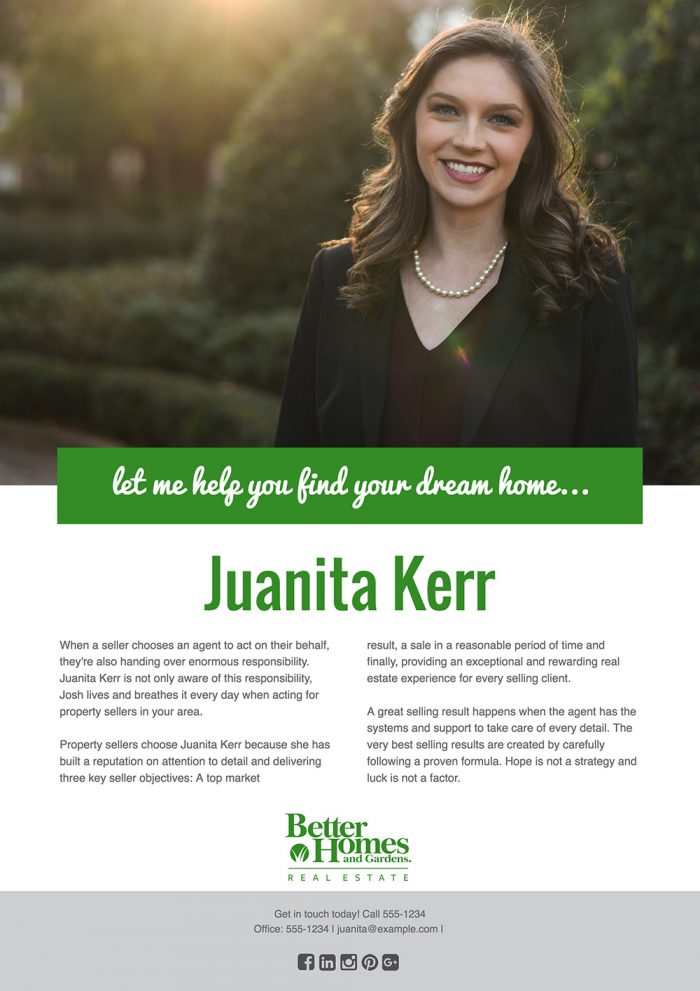 Agent Profile: How To Create A Real Estate Agent Flyer Template