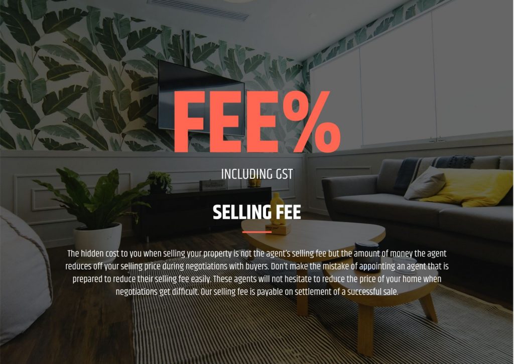 Listing presentation sample template - fees.