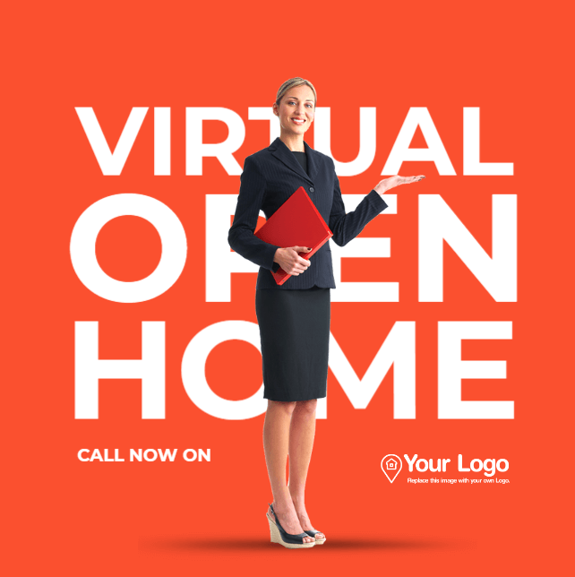 A template promoting virtual open homes.