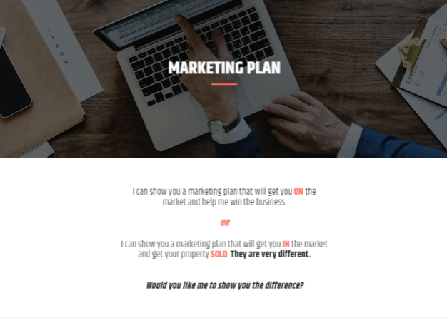 Your real estate marketing plan