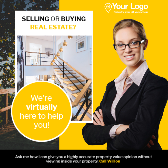 Selling or buying real estate digital ad