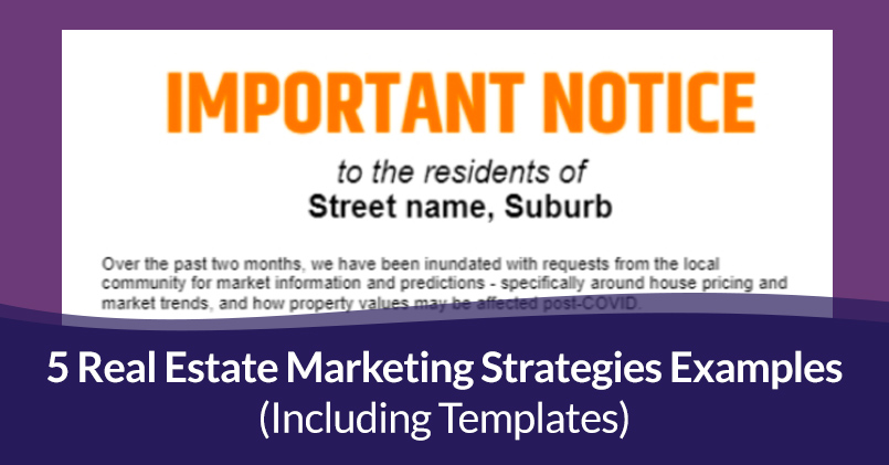 Real estate marketing strategies examples