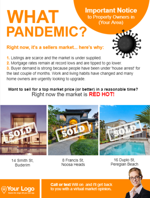 What pandemic postcard