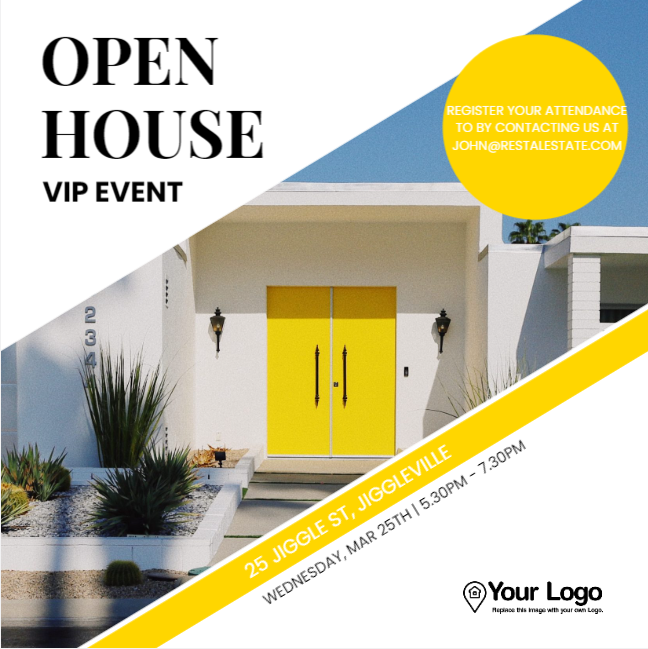 Open house flyer template