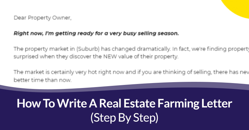 Real Estate Farming Letter