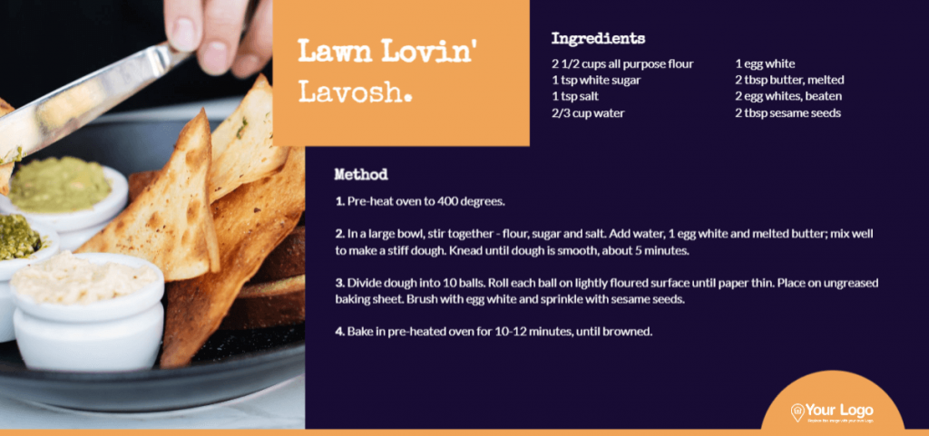 A recipe for lavosh