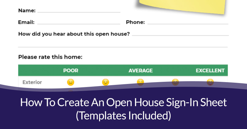 open house sign-in sheet