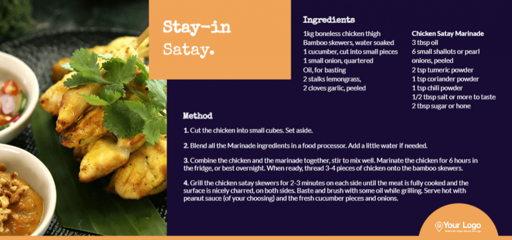 A satay recipe