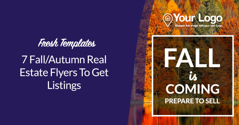 autumn fall real estate flyers