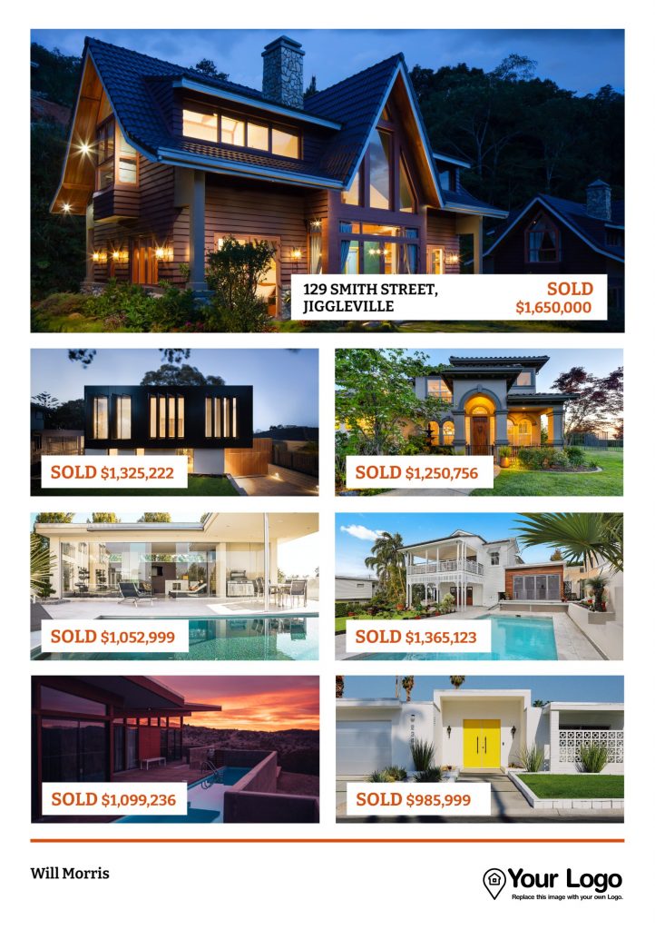 A collage of sold properties.