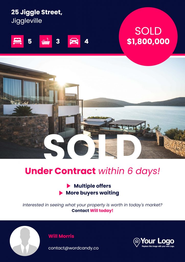An under contract flyer.
