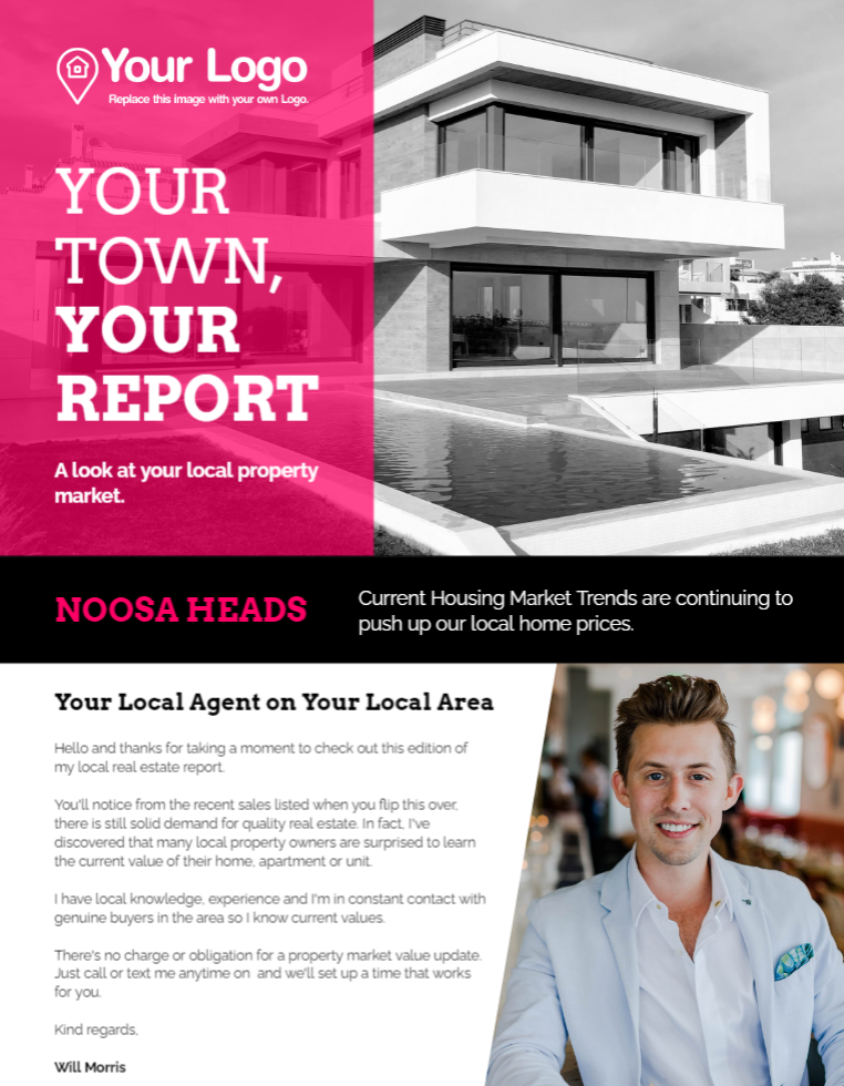 Local real estate realtor report