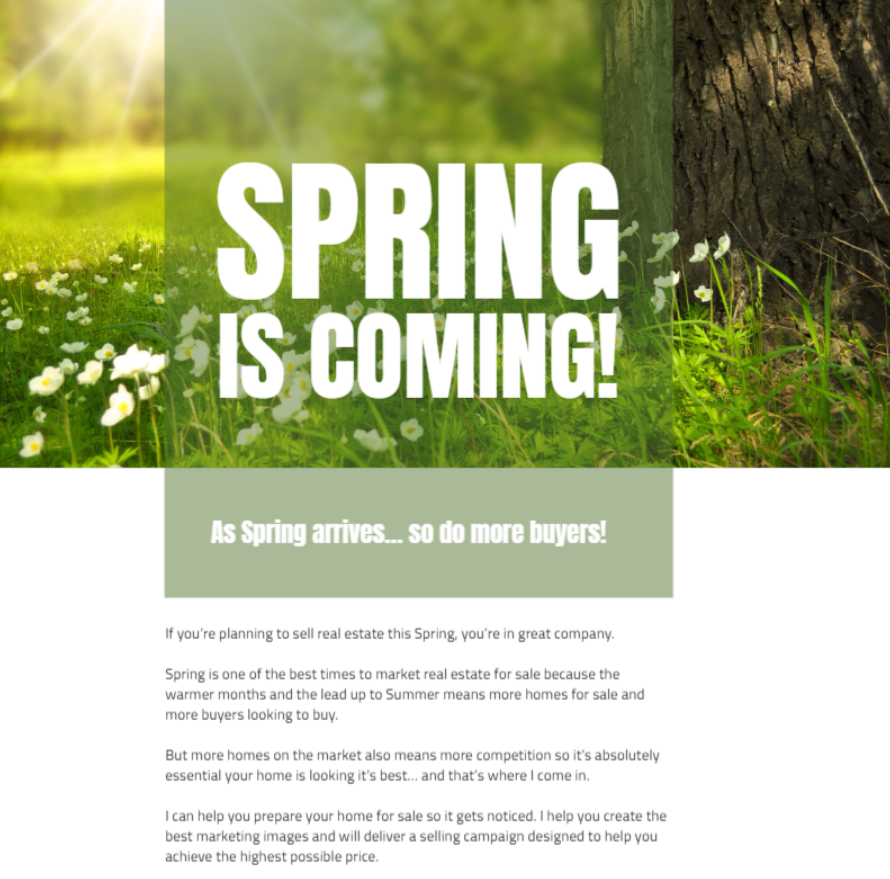 3 Spring Real Estate Flyers to Help You Get Listings