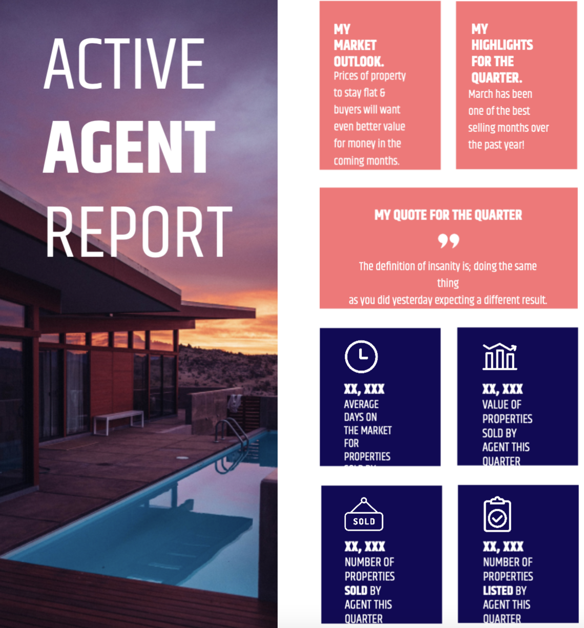 Example of active agent report template