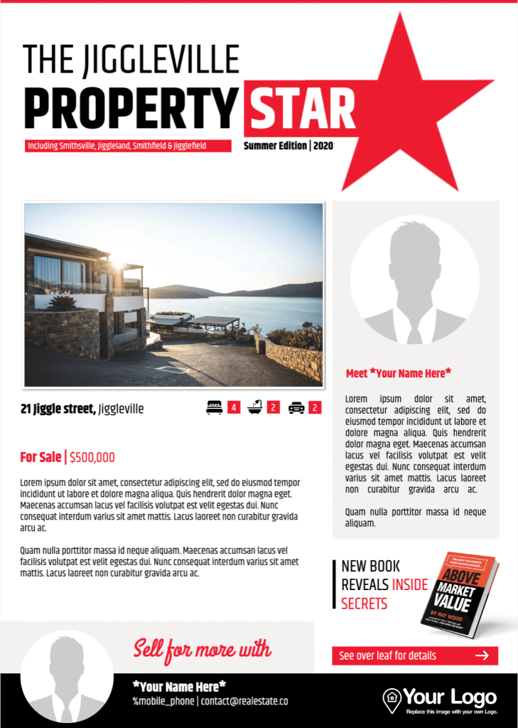 A real estate newsletter template