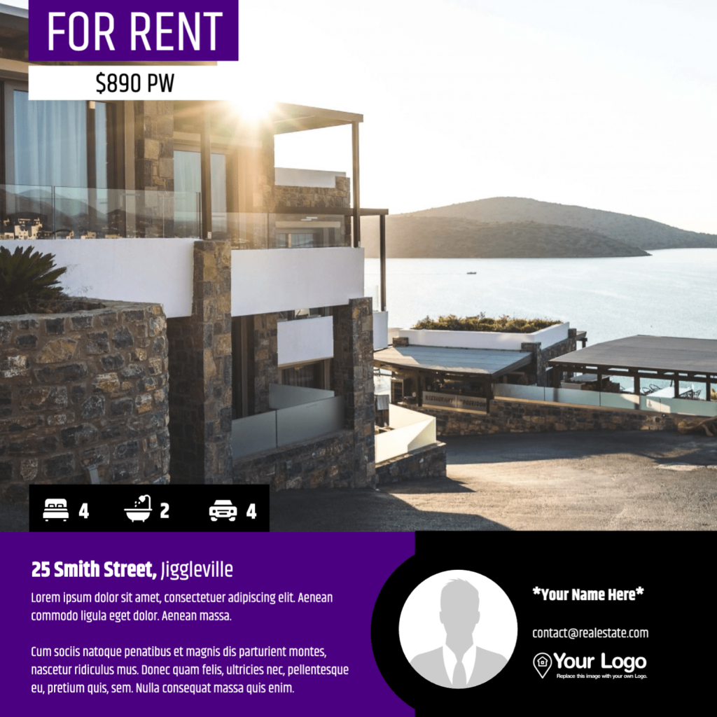 Using brand colors when advertising properties for rent
