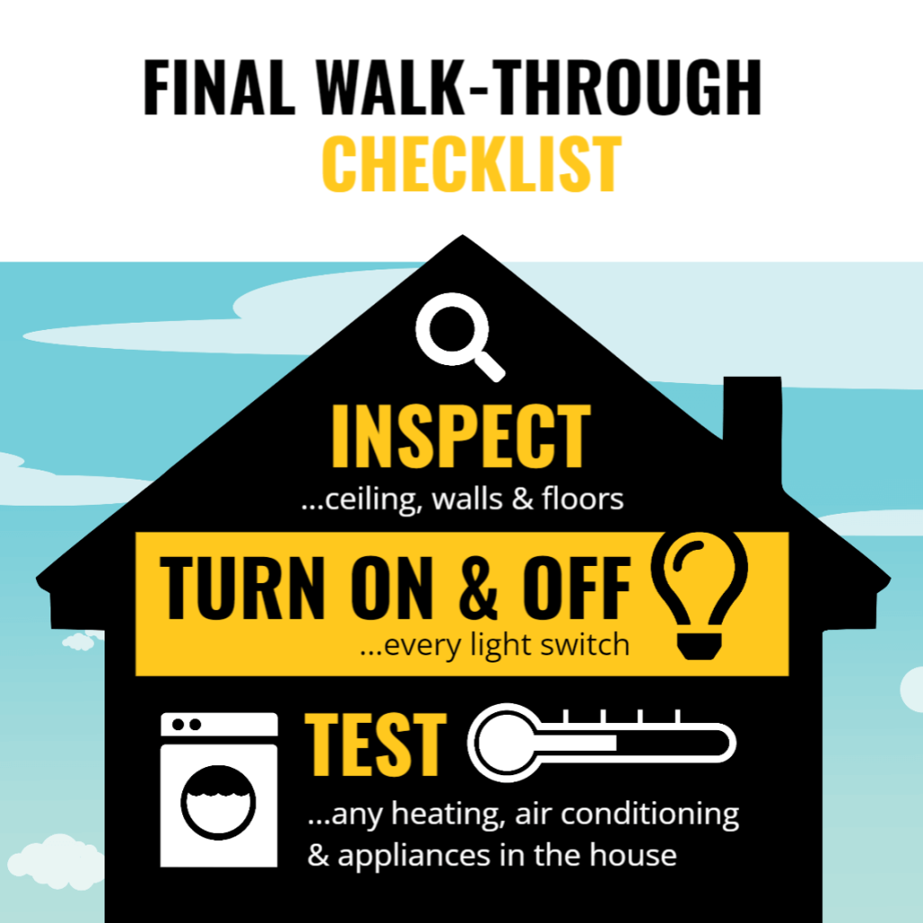 Jigglar's Final Walk-Through Checklist Infographic template.