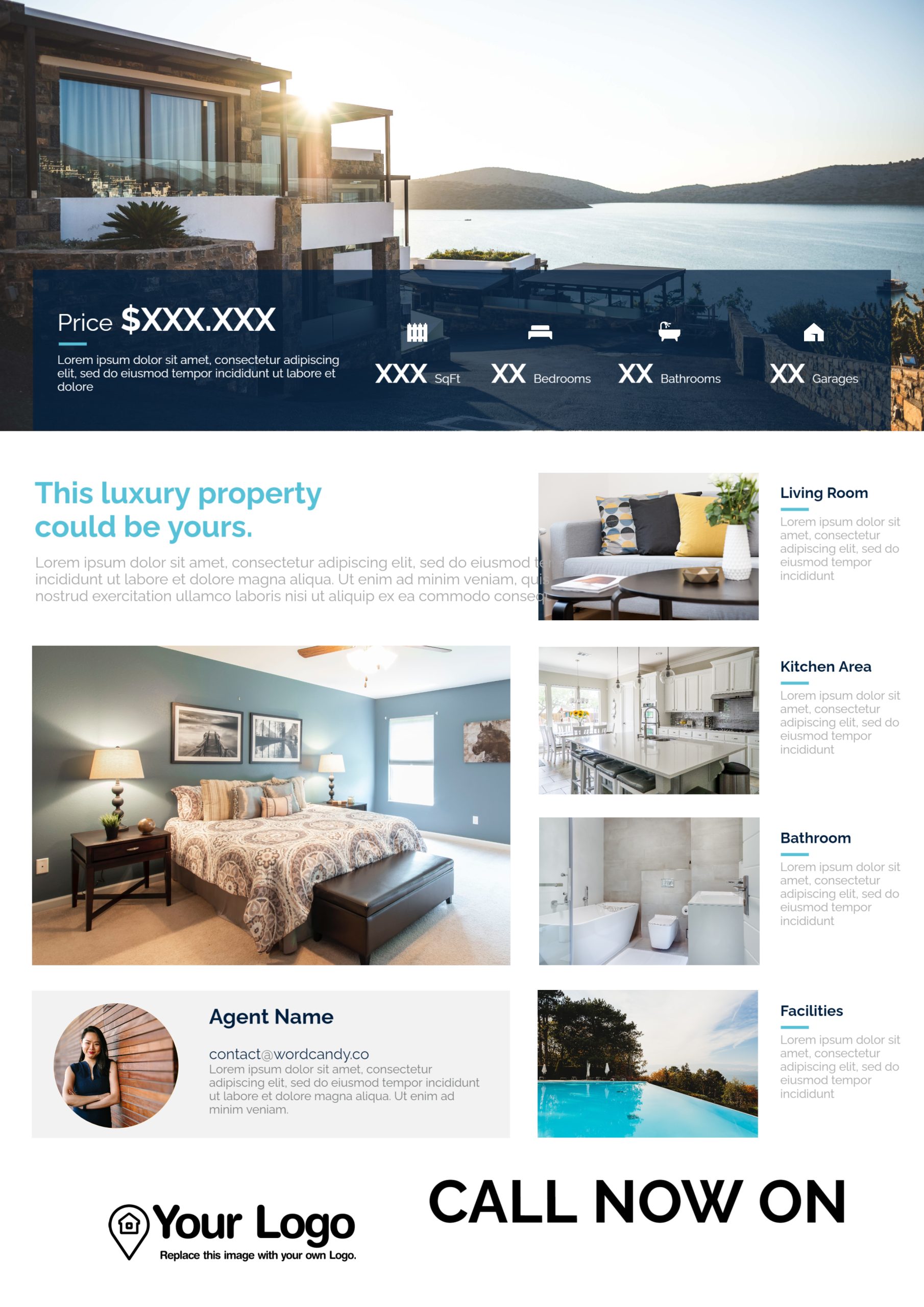 Just listed template by Jigglar to market luxury real estate properties.