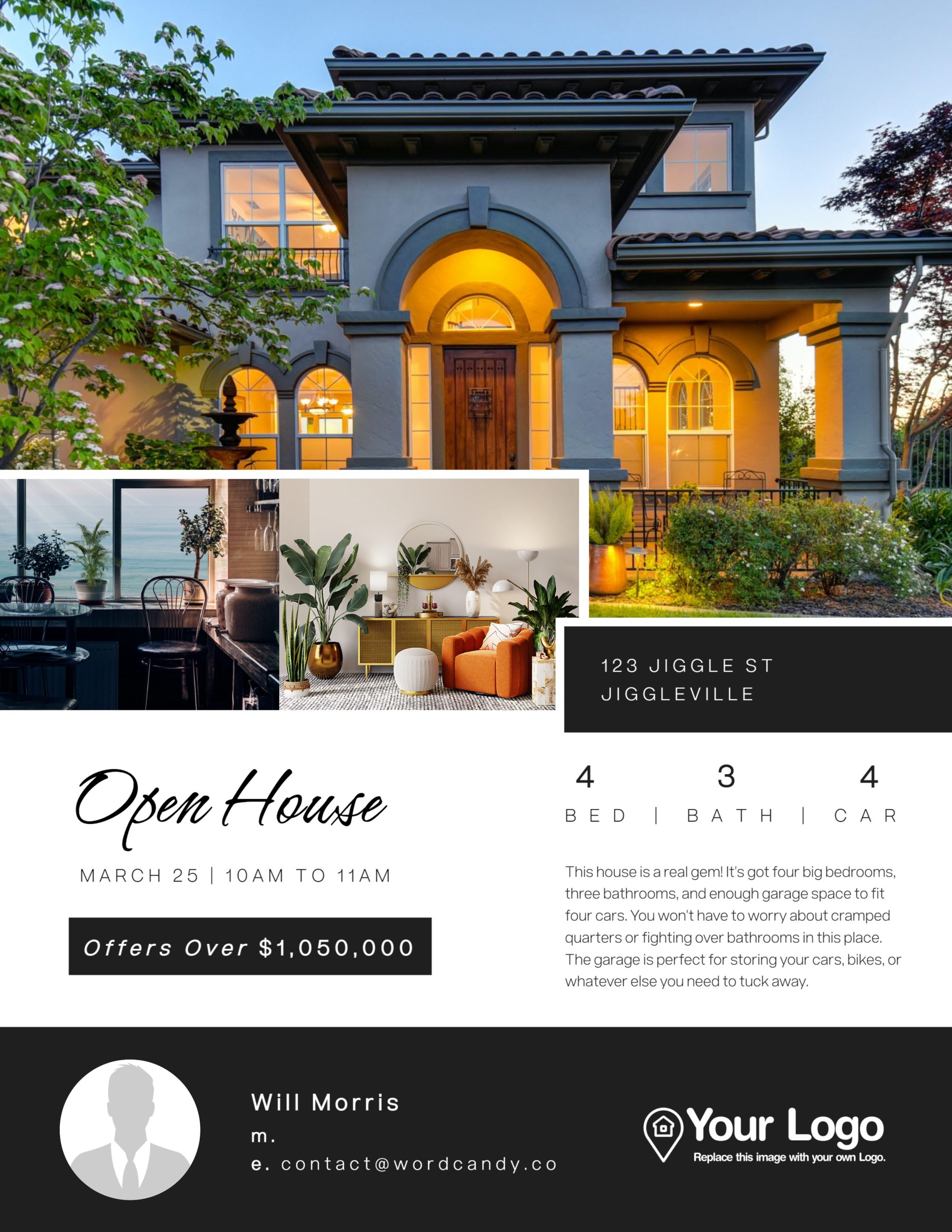 An open house template by Jigglar