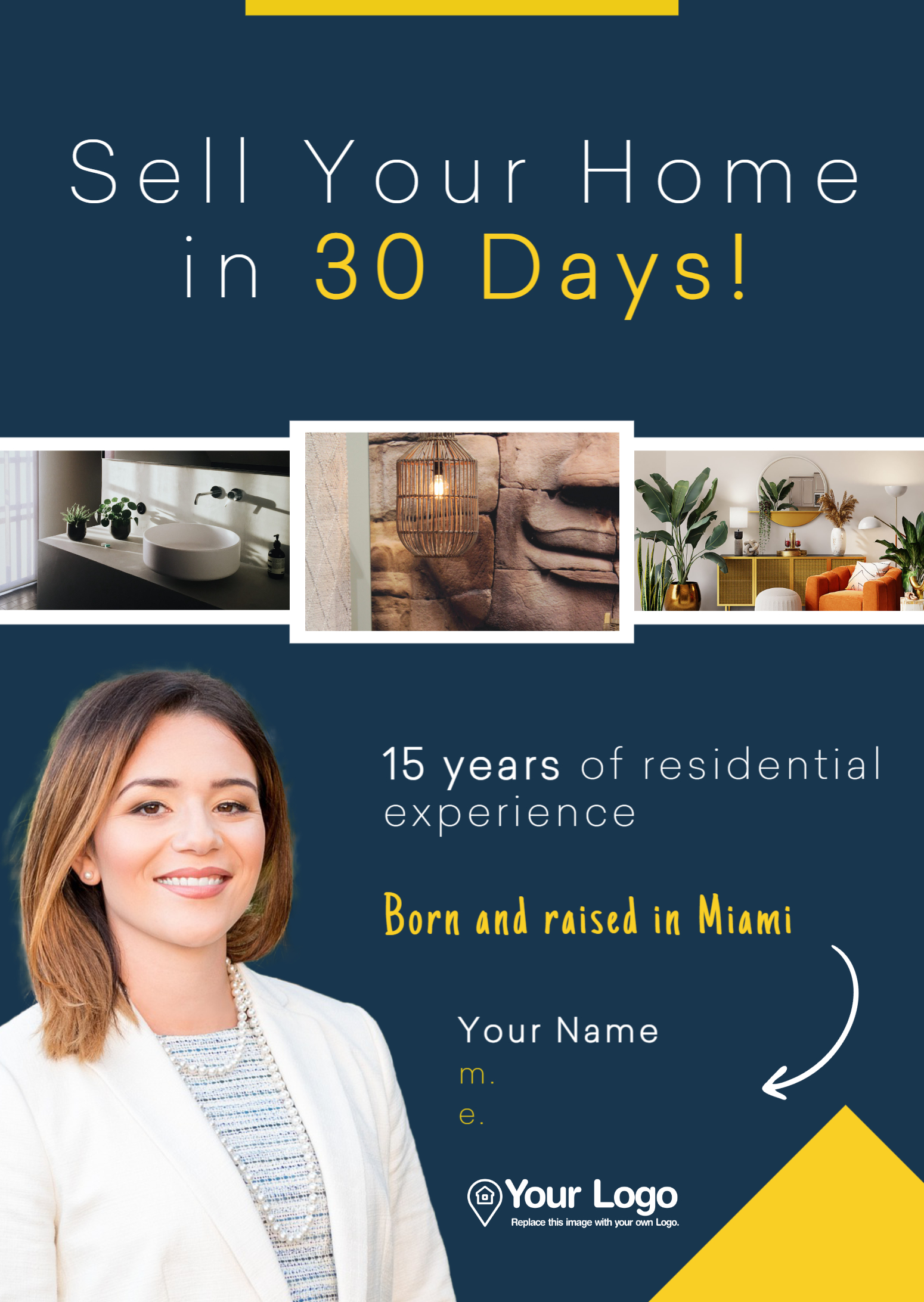 real estate flyer with UVP