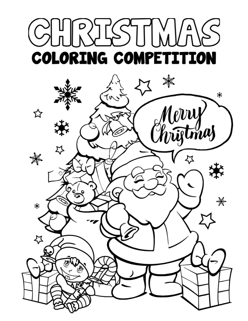Hosting a festive coloring contest on social media can be an excellent holiday real estate marketing strategy