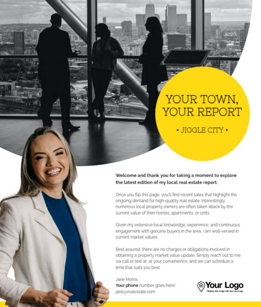 A real estate report template